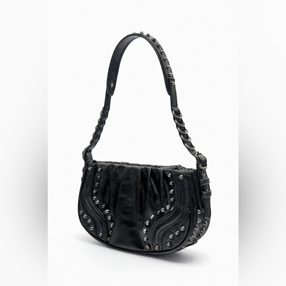 Zara Studded Shoulder Bag